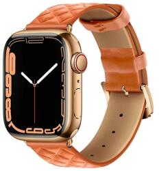 Hoco Apple Watch Series 10 42mm Hoco Wa18 Pótszíj Egyedi Méret, 3d Rombusz, Narancssárga