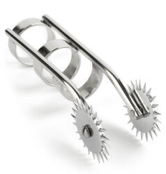 Mr. Steel Double Finger Pinwheel Silver