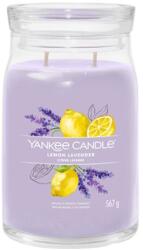 Yankee Candle Signature Lemon Lavender illatgyertya 2 kanóccal 567 g