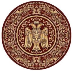 Delta Carpet Covor Bisericesc Rotund, 120 cm x 120 cm, Rosu, Model Lotos (LOTUS-15032-210-O-1212) Covor