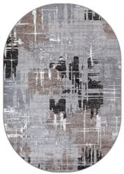 Delta Carpet Covor Oval, 100 x 200 cm, Gri / Maro, Mira 24037/123 (MIRA-24037-123-O-12) Covor