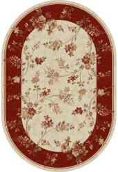 Delta Carpet Covor Oval, 120 x 170 cm, Crem / Rosu, Lotos 551 (551-120-1217-O) Covor