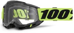 100% ACCURI 2 USA gyerek motocross szemüveg sárga, átlátszó plexivel