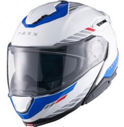 NEXX Helmets X. Lifetour Globe felnyitható motoros bukósisak fehér-kék