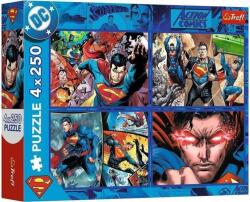 Trefl 13340 - A bátor Superman - 4 x 250 db-os puzzle (13340)