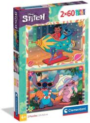 Clementoni 24822 - Stitch - 2 x 60 db-os Szuper Színes puzzle (24822)