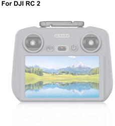 PULUZ PU888H DJI Mini 4 Pro / Air 3 távvezérlő / DJI RC 2 kijelzővel PULUZ szilikon védőtok (Szürke) (PU888H)