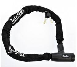 VeloGo integrált kulcsos láncos zár, 8 mm x 90 cm, fekete