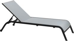 HORECANO HG-Шезлонг 4 позиционен с колела 197, 5x69xh34cm СВЕТЛО СИВ (40631T-ST-WHEEL-G) (0195442)