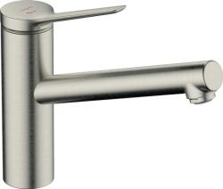 Hansgrohe Zesis M33 Egykaros konyhai csaptelep 140, CoolStart, EcoSmart, 1 jet, Rozsdamentes Acél Hatású 74813800 (74813800)