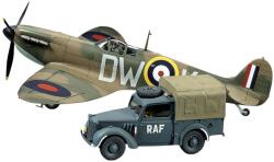 TAMIYA Model de asamblare TAMIYA Militar: Mașini - Supermarine Spitfire Mk. I și Light Utility Car 10HP Tilly (TAM25211)