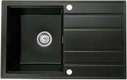 Gamma Modern 8050, 1 rekeszes gránit mosogató 790x500x210 mm, fekete arany pöttyökkel, GMA-ZM-8050-GD (GMA-ZM-8050-GD)