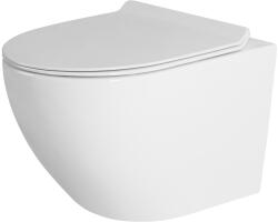 Gamma Mut, falra akasztható wc csésze 48x37 cm Perem nélküli, lassan eső ülőfelülettel, fehér fényes, GMA-MUT-203 (GMA-MUT-203)
