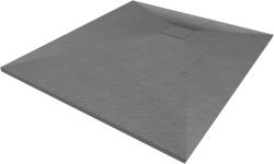 Gamma Erga Oldaf, SMC téglalap alakú zuhanytálca 100 x 80 cm, szürke matt, ERG-GMA-OL-80100G (ERG-GMA-OL-80100G)