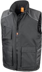 RESULT Unisex WorkGuard Vostex Bodywarmer / Gilet / Munkaruha 2XL fekete