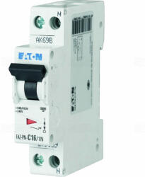 Eaton FAZ-PN-C2/1N Kismegszakító, 15kA 1- pólus+null 1TE 279154 Eaton (279154)