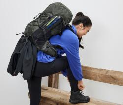 Tchibo Túrahátizsák, 40 l Khaki, antracitszínű elemekkel