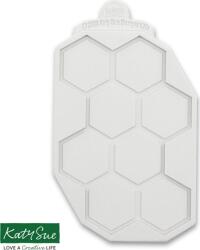 Katy Sue Designs Szilikon méhsejt forma - Mézes méhsejt 12cm - Katy Sue (DM0059)