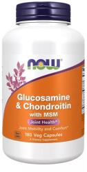NOW Glucosamine & Chondoritin with MSM (180 veg kapszula) - Glükózamin, Kondroitin és MSM Ízületvédő 180 veg kapszula