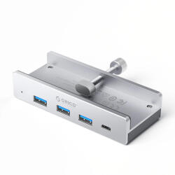 ORICO MH4PC USB-C HUB 3x USB-A 3.0 + 1x USB-C 3.0 - Ezüst (MH4PC)
