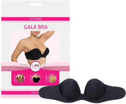 Bye Bra Gala A - невидим push-up сутиен - черен - desirel