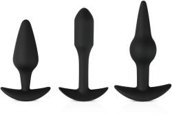 EasyToys Pleasure kit - разнообразен комплект анални плъгове (черен) - desirel