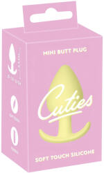 Cuties Mini Butt Plug - силиконов анален плъг (жълт, 3, 1 см) - desirel