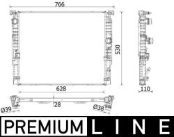 MAHLE Radiator, racire motor MAHLE CR 2198 000P - fixbox