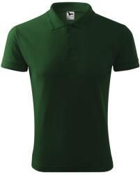 MALFINI Férfi galléros póló Pique Polo - Palackzöld | 3XL (2030618)