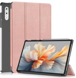  LEATHER Capac cu balamale pentru Lenovo Yoga Tab Plus roz