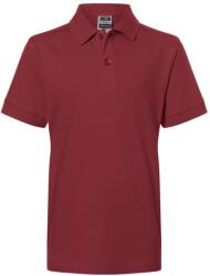 James & Nicholson (Daiber) Gyerek galléros póló JN070k - Borvörös | XS (1-JN070K-86910)