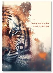 Toptimer Diák zsebkönyv TOPTIMER papírborító B/6 heti 120x170mm Tiger 2025-2026 (26D100J-00J) - fotoland