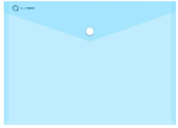 BLUERING Irattartó tasak A5, PP patentos Bluering® transzparens kék - delfinbuvar