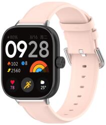 LEATHER Bőrszíj a Xiaomi Redmi Watch 5 világos rózsaszín