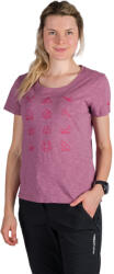 Northfinder Tricou tehnic outdoor bumbac organic femei Candice rosewine (108279-523-104)