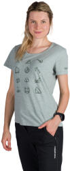 Northfinder Tricou tehnic outdoor bumbac organic femei Candice lightgreen (108279-333-103)