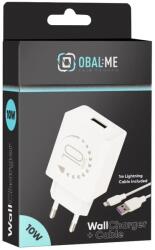 OBAL:ME hálózati töltő USB-A 10W type-c kábellel 1m (fehér)