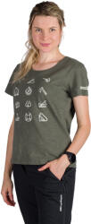 Northfinder Tricou tehnic outdoor bumbac organic femei Candice darkgreen (108279-300-103)