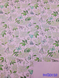  Vízhatlan mintás ív 70x100cm - Lepke mintás - Rózsaszín