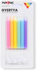 Tortagyertya neon színű 7, 5 cm 6 db 645487 (645487)