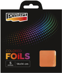 Színes fólia 5db/cs - rózsaarany