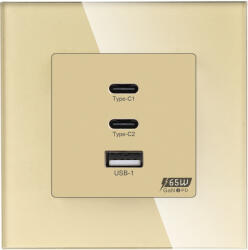 Tosyco Modul încărcător 1 x USB 1.1 A cu indicator LED [CLONE] [CLONE] [CLONE] [CLONE] (TOS-C-GAN65W-G)