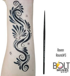 Bolt by Jest Paint RAVEN arcfestőecset Round #3 Kontúr