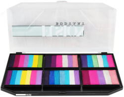 Fusion Body Art Fusion csíkos arcfesték paletta - Leanne's Happy Pixie - Szirompaletta