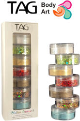 TAG Body Art TAG Festival Glamour - Mica Powder & Chunky Glitter Pack