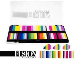 Fusion Body Art Fusion csíkos arcfesték paletta - Leanne's Princess - szirompaletta