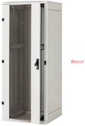 KELine Rack Szekrény 27U 600x1000mm álló, Biztonsági üvegajtóval, Levehető oldal/hátfal Max. teherbírás: 800kg (RMA-27-A61-BAY-N1) - berczitech