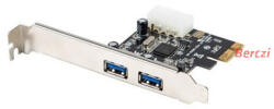 BLACKBIRD PCI Bővítőkártya 2xUSB 3.1 Gen. 2 Low profile verzió (BH1601) - berczitech
