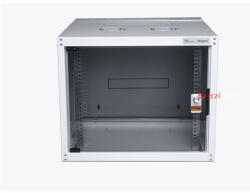 Legrand hálózati rack szekrény, 19' 9U SZÉL: 600 MÉLY: 450 MAG: 495 szürke egyrészes, üvegajtós készre szerelt MAX: 65 (EVO9U6045) - berczitech