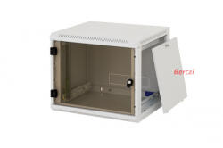 KELine Faliszekrény 9U 600x595mm mély 19" Mély levehető és zárható oldalfalakkal (RUA-09-AS6-CAY-A1) - berczitech